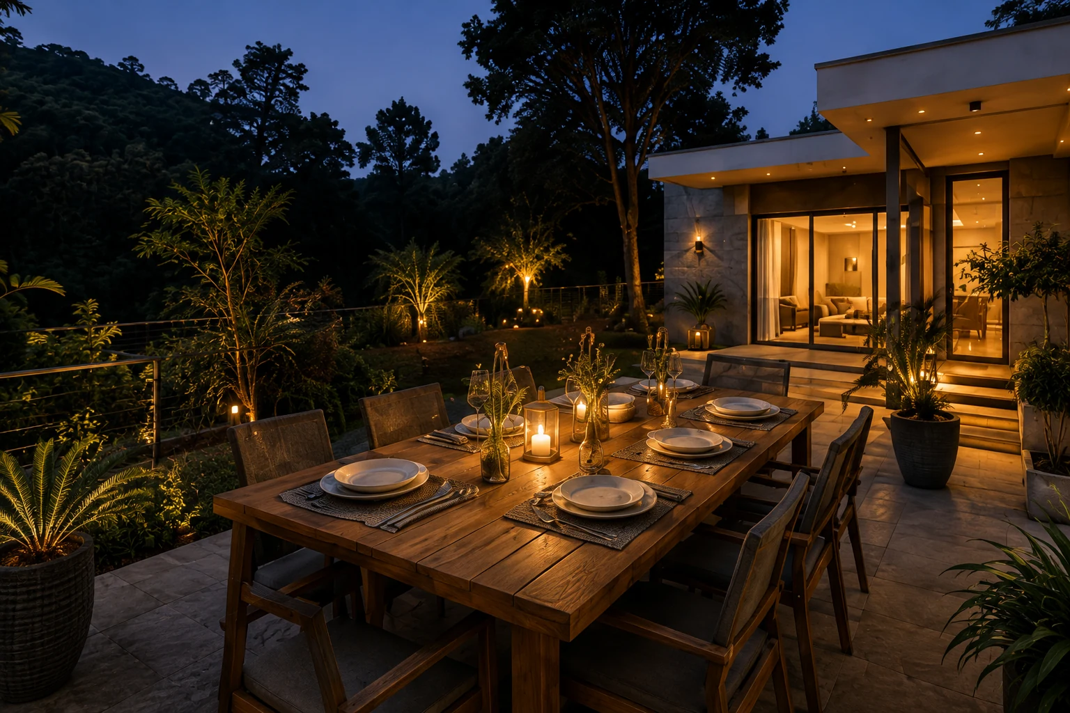 A destination home prepared for everyday use and evening dining